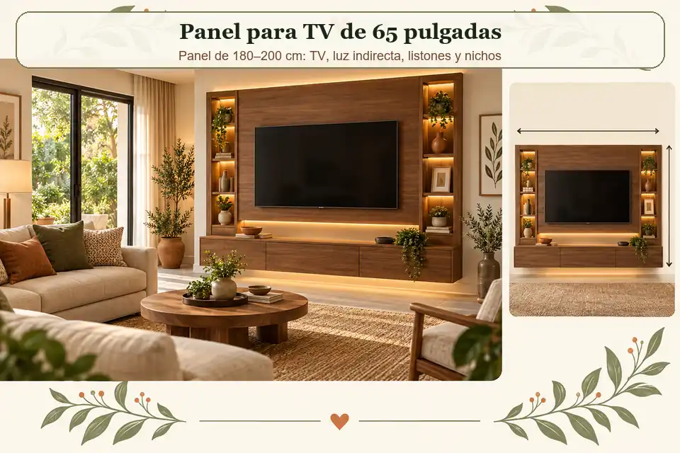 Panel para televisor de 65 pulgadas