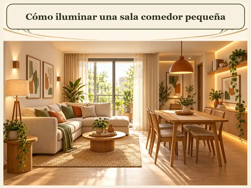 Cómo iluminar una sala comedor pequeña