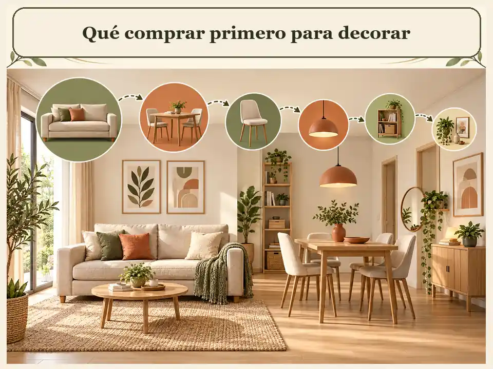 Qué comprar primero para decorar una sala comedor pequeña