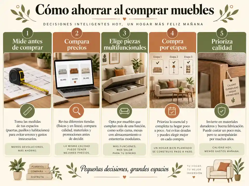 Consejos para ahorrar al comprar muebles