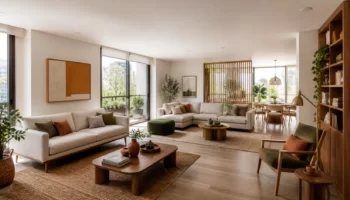 Modelos de salas modernas de distintos estilos y distribuciones